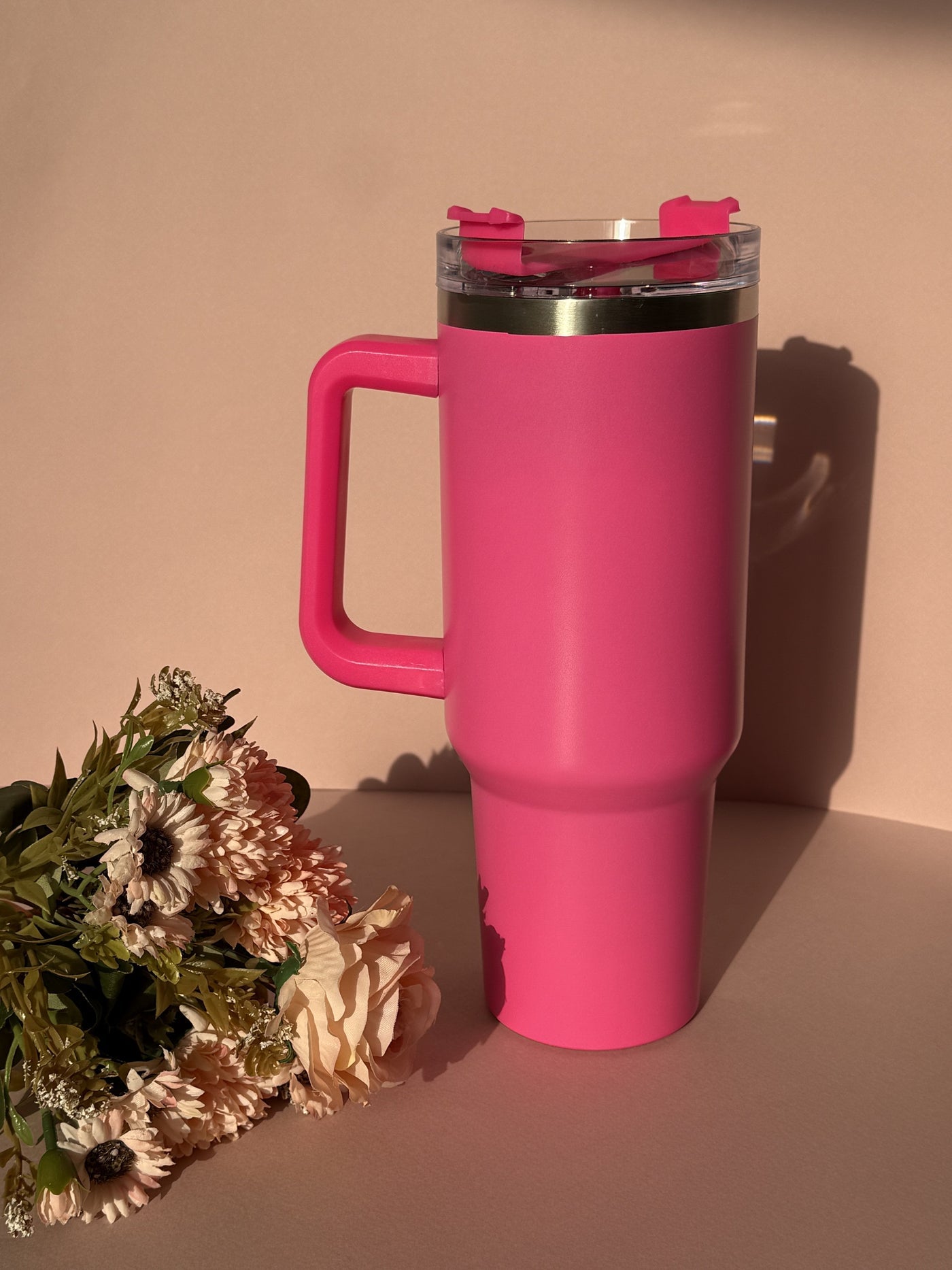 Hot Pink Tumbler - "Bold Hydration Statement"